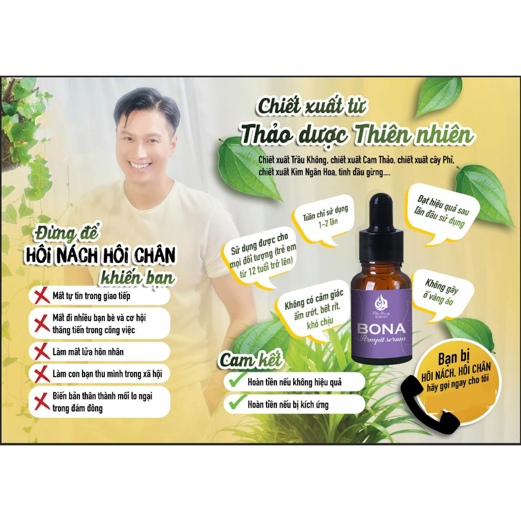 Ảnh Combo Serum Bona King Diamond Pharma 10ml + bông nở tác dụng hết hôi nách, hôi chân, mồ hôi tay chân v ĩ nh vi ễn 3