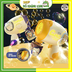 Súng Bong Bóng Xà Phòng Lực Siêu Mạnh Hình Gấu 3D Máy Thổi Bong Bóng Đồ Chơi Cho Bé - BỐ KHỦNG LONG