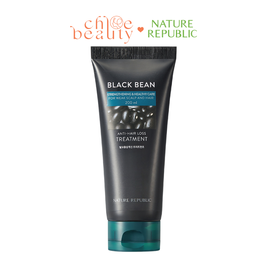 Kem xả ngăn rụng tóc NATURE REPUBLIC Black Bean Anti Hair Loss Treatment 200ml