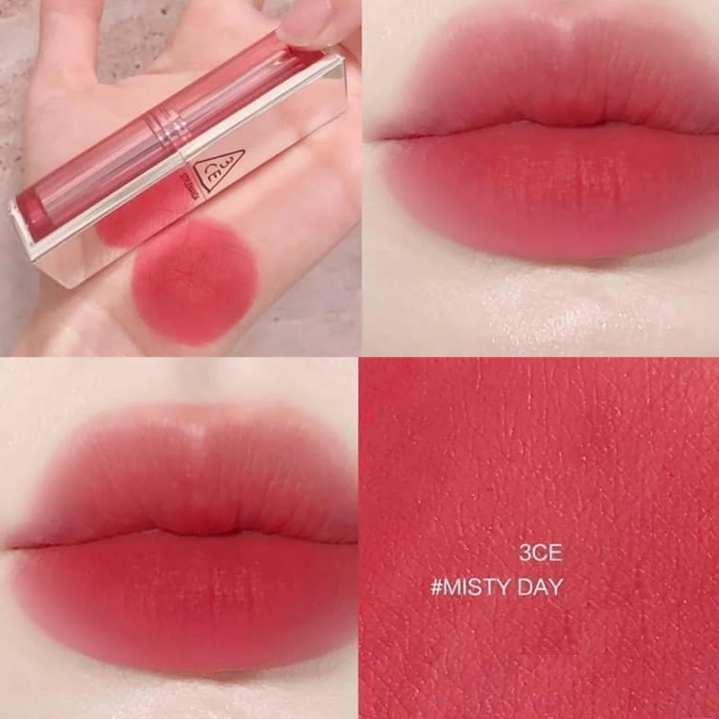 Son Thỏi 3CE Blur Matte Lipstick Misty Day Tông Màu Hồng San Hô Pha Một  Chút Tím Nude Chất Son Mềm Mượt 4g | Shopee Việt Nam