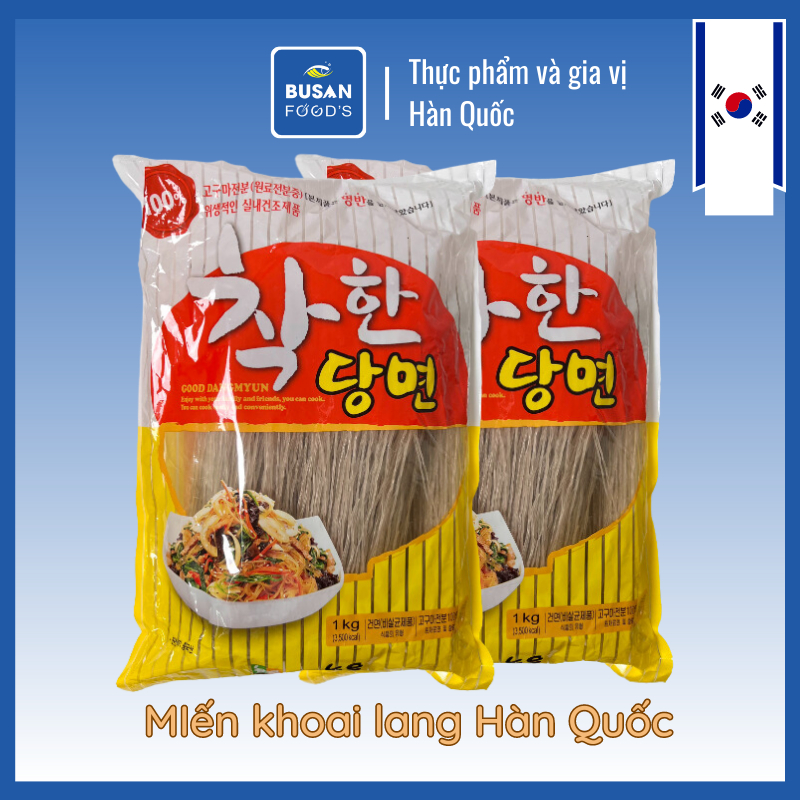 Miến khô Hàn Quốc miến khô khoai lang 200gr 1kg Busan Food's | Shopee ...