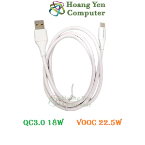 Cáp Sạc Pisen TYPE C Cho Android - Sạc Nhanh QC3.0 18W, VOOC 22.5W - BH 6 tháng 1 đổi 1 | Pisen Type C LH-TC07