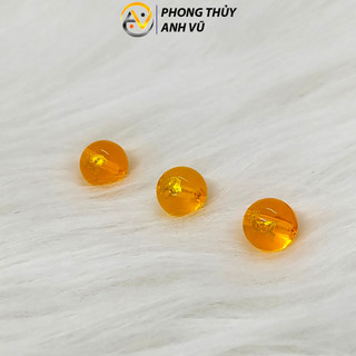 3 viên tam hợp hợi mão mùi chất liệu mã não vàng đã khai quang - size 8 10 12ly - may mắn tài lộc