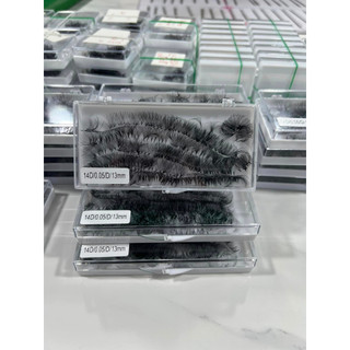 Mi fan 10D LASHES SUPPLY độ cong C -CC - D, độ dày 0.05 (1 hộp 500 fan) mi volume 10d, (keo nối mi, uốn mi, dụng cụ nối)