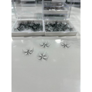 Mi fan 10D LASHES SUPPLY độ cong C -CC - D, độ dày 0.05 (1 hộp 500 fan) mi volume 10d, (keo nối mi, uốn mi, dụng cụ nối)