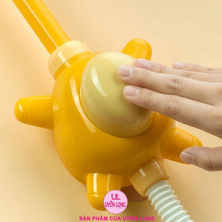 Sen Tắm Đồ Chơi Cho Bé – Vòi Tắm Hình Hươu/Hà Mã Không Dùng Pin, Hút Nước Phun Nước Bé Thích Tắm