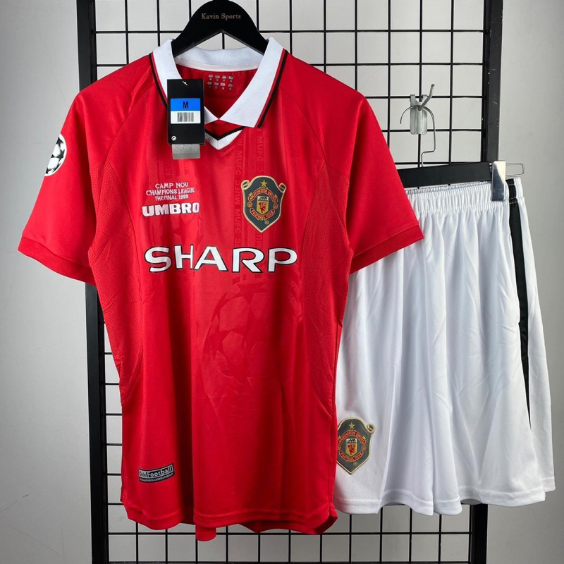 Bộ Quần Áo Bóng Đá CLB Manchester United màu đỏ phong cách Retro - Áo ...