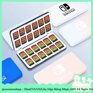 Oled/V1/V2/Lite Hộp Băng 24 Ngăn Màn PE Sử Dụng Đựng Thẻ Game Nintendo Switch Simple Color