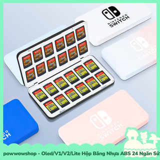[Sẵn VN - Hỏa Tốc] Oled/V1/V2/Lite Hộp Băng 24 Ngăn Màn PE Sử Dụng Đựng Thẻ Game Nintendo Switch Simple Color