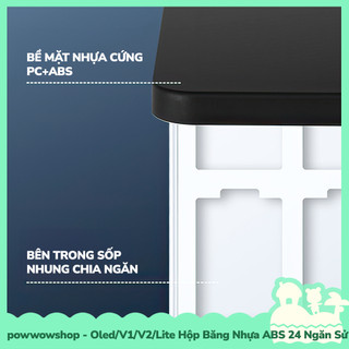 [Sẵn VN - Hỏa Tốc] Oled/V1/V2/Lite Hộp Băng 24 Ngăn Màn PE Sử Dụng Đựng Thẻ Game Nintendo Switch Simple Color