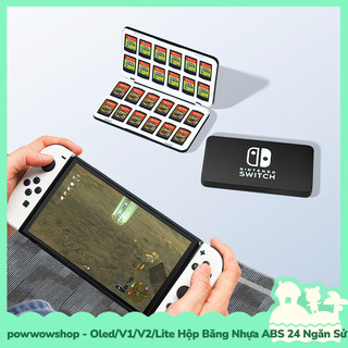 [Sẵn VN - Hỏa Tốc] Oled/V1/V2/Lite Hộp Băng 24 Ngăn Màn PE Sử Dụng Đựng Thẻ Game Nintendo Switch Simple Color