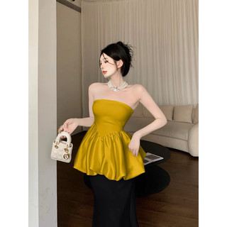 SET ÁO CÚP NGỰC PHỒNG & VÁY LOE