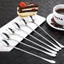 Set 5 Chiếc Thìa Sinh Tố Inox Muỗng Cà Phê Thép Không Rỉ 20 /23cm Cán Dài Chanh Đá