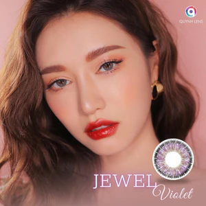 Kính áp tròng QUYNH LENS Jewel Violet 0 độ