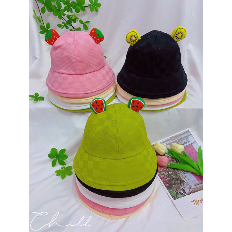 MŨ KIWI NGƯỜI LỚN VẢI XỐP MỚI MÙA HÈ