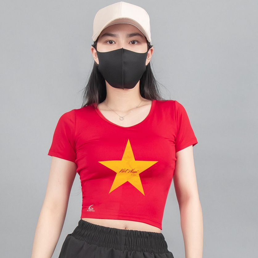 Ảnh Áo thể thao Gladimax Croptop Cộc Tay cá tính có sẵn đệm ngực hỗ trợ tập luyện hiệu quả 1