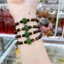 Vòng tay trầm hương sánh chìm 8ly mix sen thạch bích-thời trang nữ,đẹp,dễ thương-Trầm Hương Bình An