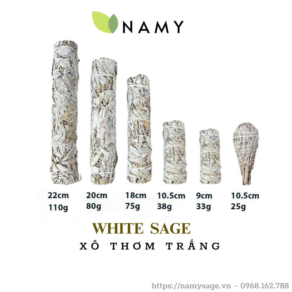 [NHẬP KHẨU] Xô Thơm Trắng ( White Sage) Thảo mộc Thanh tẩy | Shopee ...