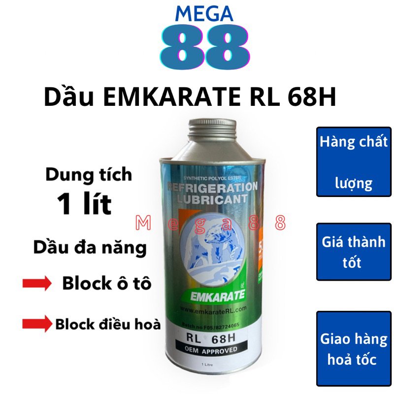 Dầu Emkarate RL 68H dùng cho block ô tô , điều hoà, tủ lạnh | Shopee ...