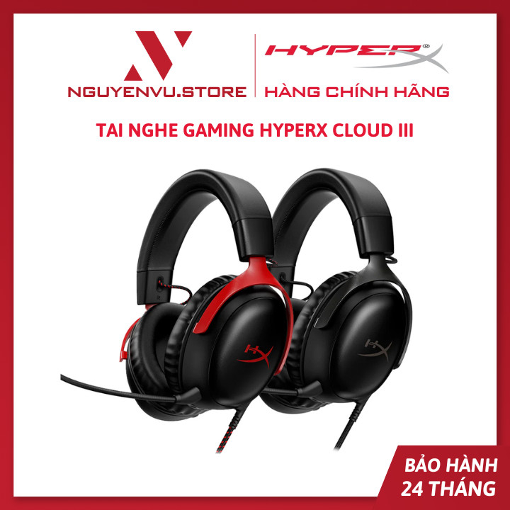 Tai nghe Gaming HyperX Cloud III (Black/Black Red) - Hàng chính hãng ...