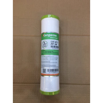 Lõi lọc nước Kangaroo số 3 - Làm từ Sợi PP(sợi bông ) – Chức năng Lọc lại tạp chất kích thước > 1 micro