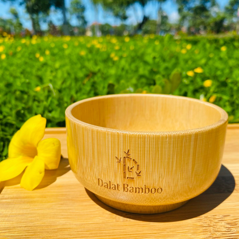 BÁT CHÉN ĂN CƠM BẰNG TRE - CHÉN TRE VINTAGE DALAT BAMBOO | Shopee Việt Nam