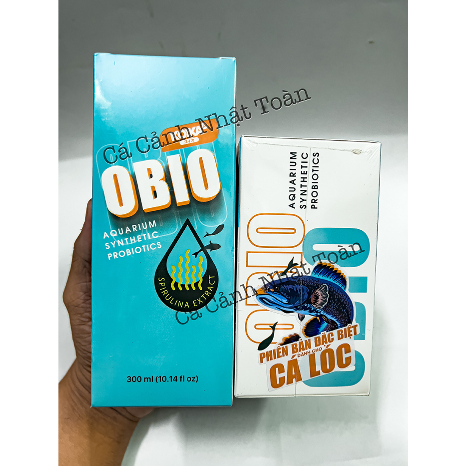 MEN VI SINH OBIO KOIKA (CHUYÊN CHO CÁ LÓC) KẾT HỢP TẢO BIỂN LÀM TRONG NƯỚC, KHỬ MÙI TANH BỂ CÁ CẢNH CHAI 30ML