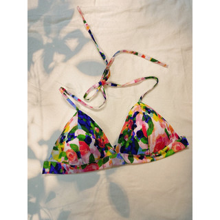 Áo bra cotton hoạ tiết mùa hè có thể mặc đi biển - Handmade by Mimi House