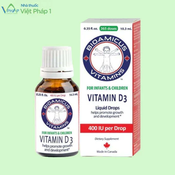 Bioamicus Vitamin K2&D3 - Bộ đôi vitamin K2 và D3 xuất xứ Canada giúp xương chắc khỏe