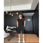 Set Bộ Thể Thao Tank Top Trơn Tay Xuông Nách Đơn Gian Lịch Sự, Chất Liệu Tici Co Dãn Nhẹ 4 Chiều Mềm Mịn Thấm Hút