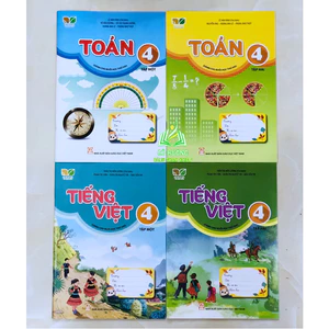 Sách - Toán 4 - Tập 1 + 2 (Dành cho buổi học thứ hai - Kết nối tri thức với cuộc sống)