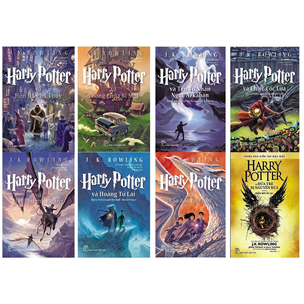 Truyện Harry Potter Tập 1,2,3,4,5,6,7,8 (Lẻ tuỳ chọn)