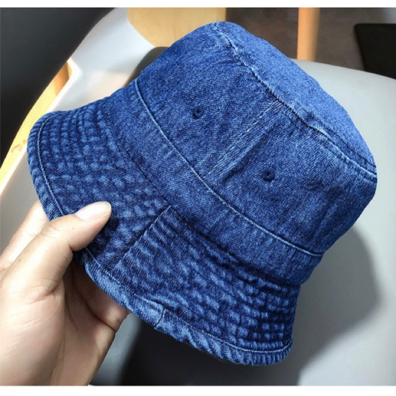MŨ BUCKET JEAN TRƠN VIỀN VÀNH PHONG CÁCH DENIM NAM NỮ