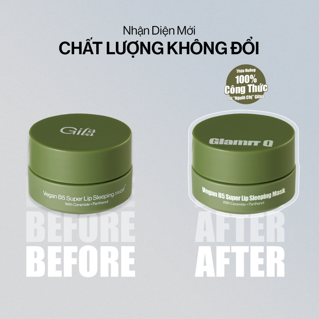 Ảnh Mặt Nạ Ngủ Trẻ Hóa Môi GLAMRR Q Vegan B5 Super Lip Sleeping Mask 10ml 2