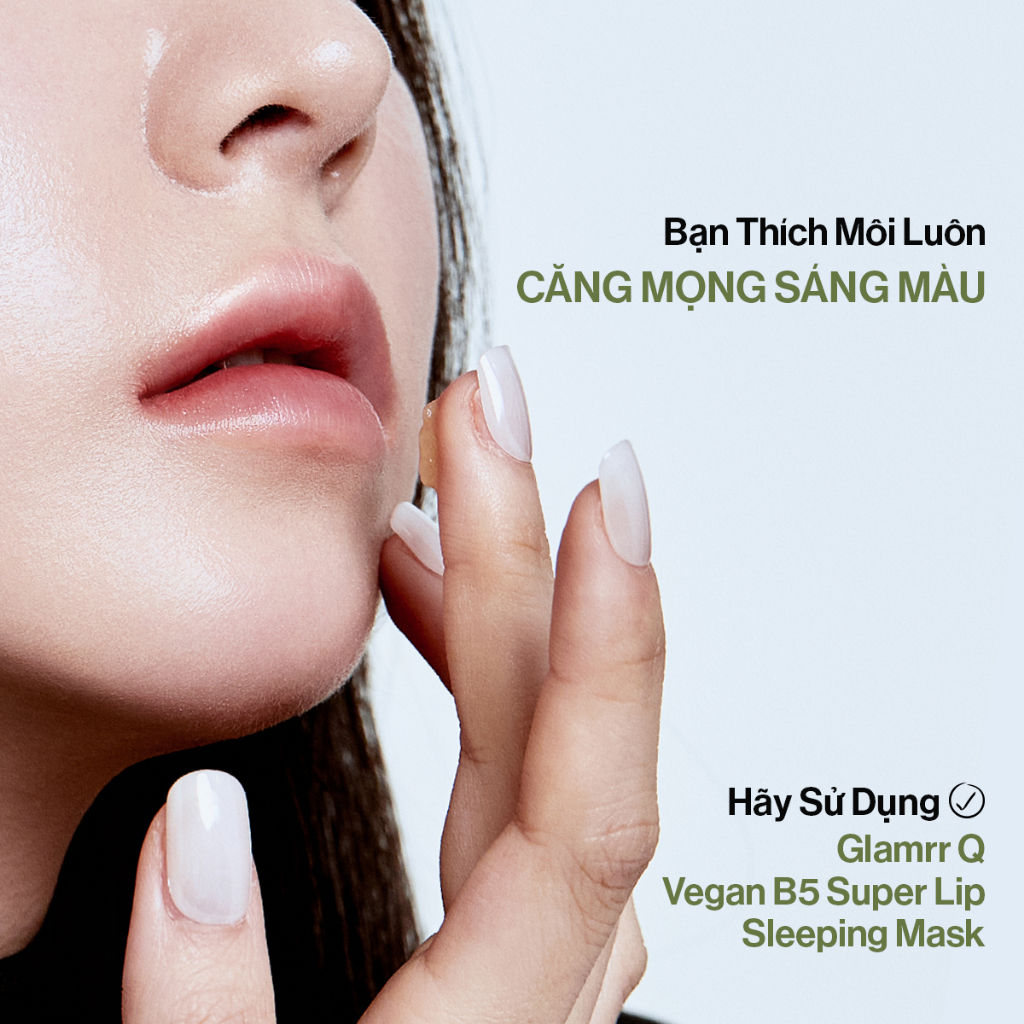 Ảnh Mặt Nạ Ngủ Trẻ Hóa Môi GLAMRR Q Vegan B5 Super Lip Sleeping Mask 10ml 3