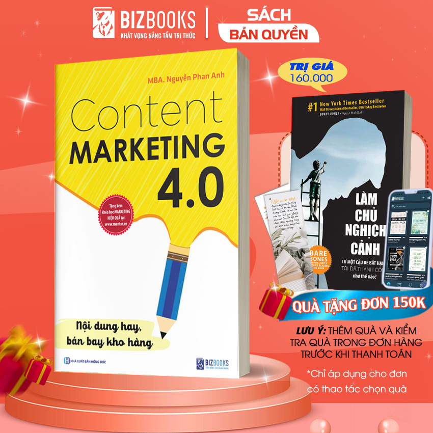 Sách Content Marketing 4.0: Nội Dung Hay, Bán Bay Kho Hàng - Tặng kèm khóa học online