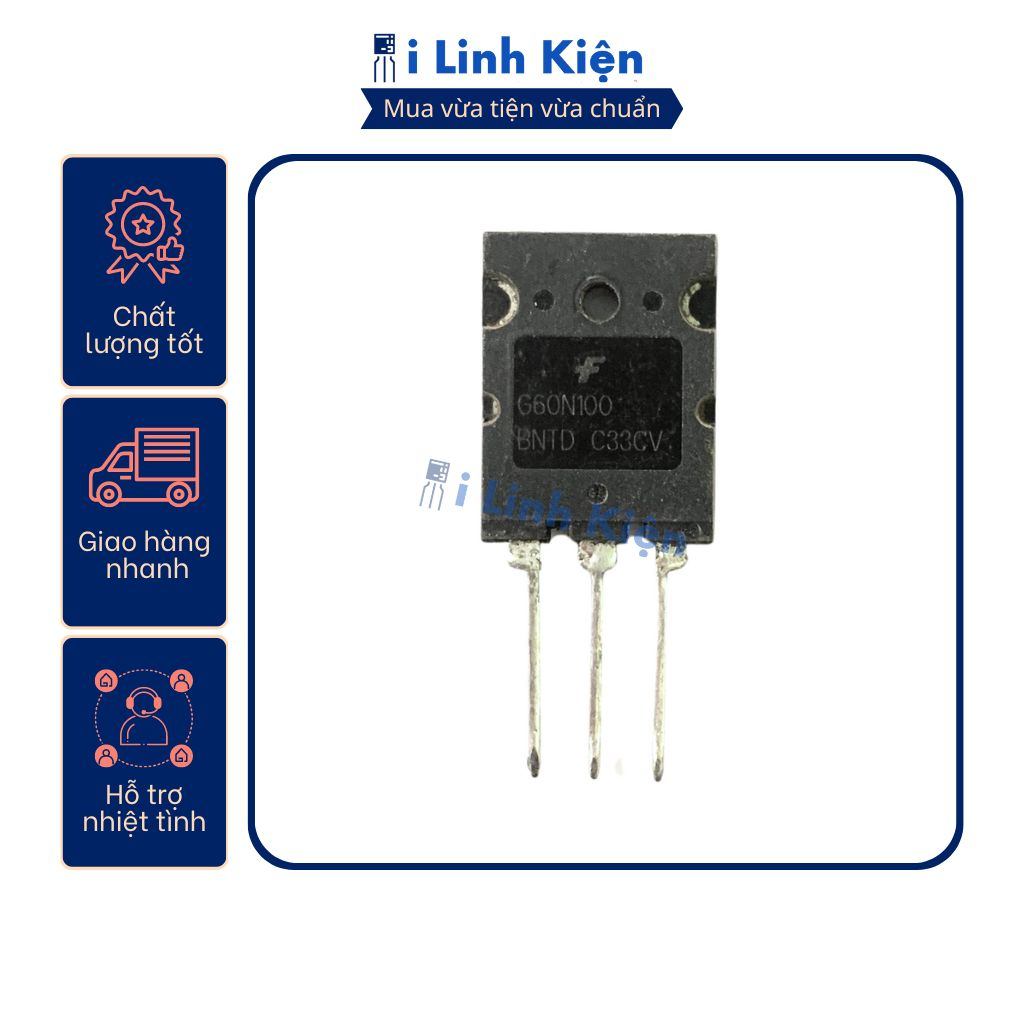 Lot De 5 Transistors G60N100BNTD - Modèles FGL60N100BNTD, FGL60N100BNTDTU, G60N100 - Format TO264