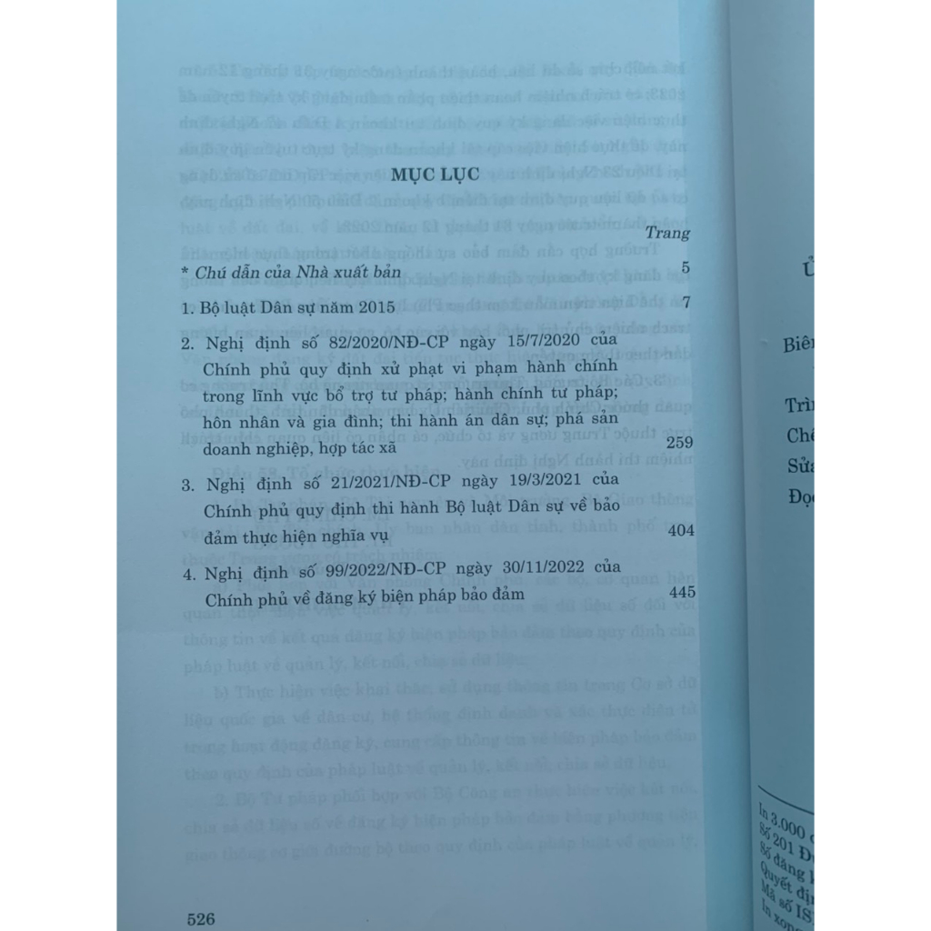 Ảnh Sách luật - Bộ luật Dân sự năm 2015 và các nghị định hướng dẫn thi hành 3