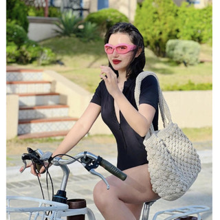 BIKINI 1 MẢNH DÂY KÉO ĐEN BIKINI UMI