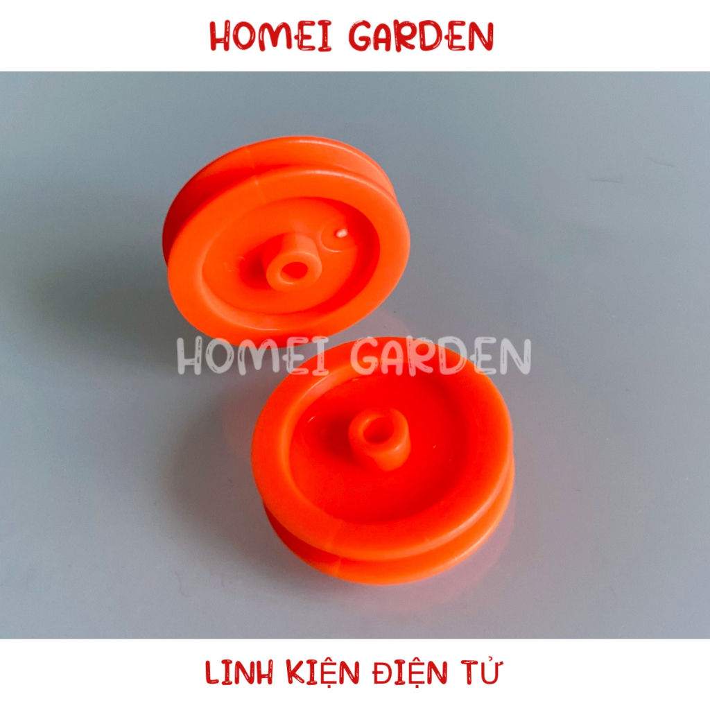 10 Bánh xe ròng rọc nhựa trục 2mm đường kính 16,8mm hàng tốt dùng DIY ...