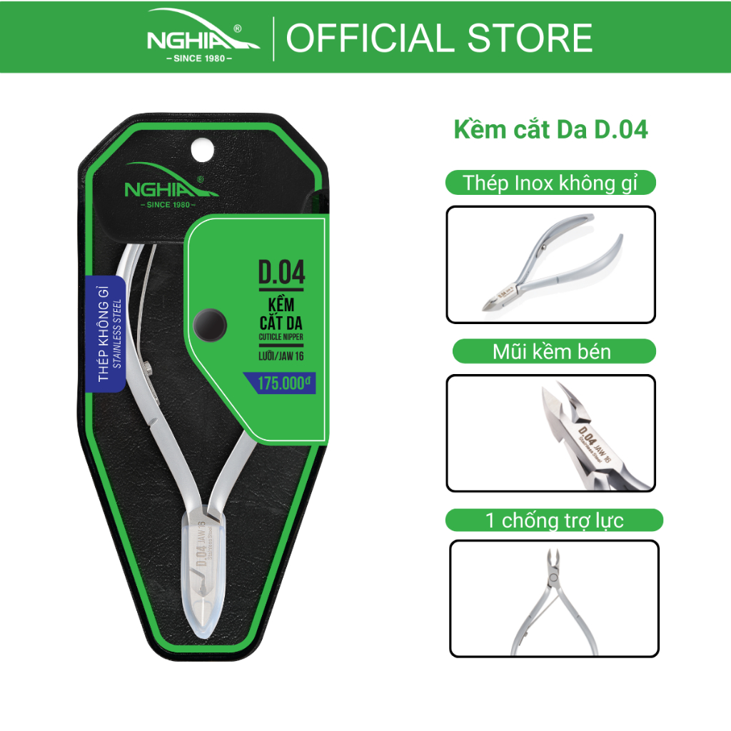 Ảnh Kềm Cắt Da Thép Không Gỉ KỀM NGHĨA D.04 2