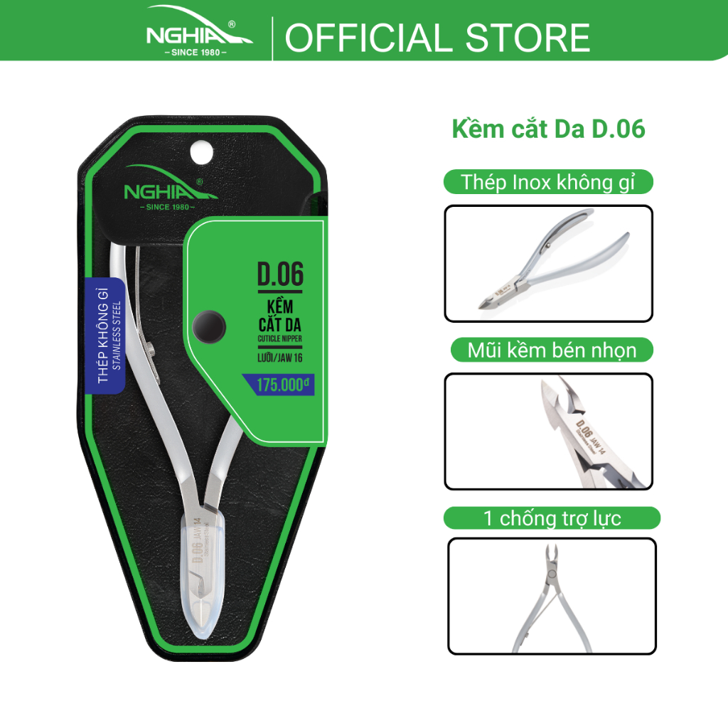 Ảnh Kềm Cắt Da Thép Không Gỉ KỀM NGHĨA D.06 1