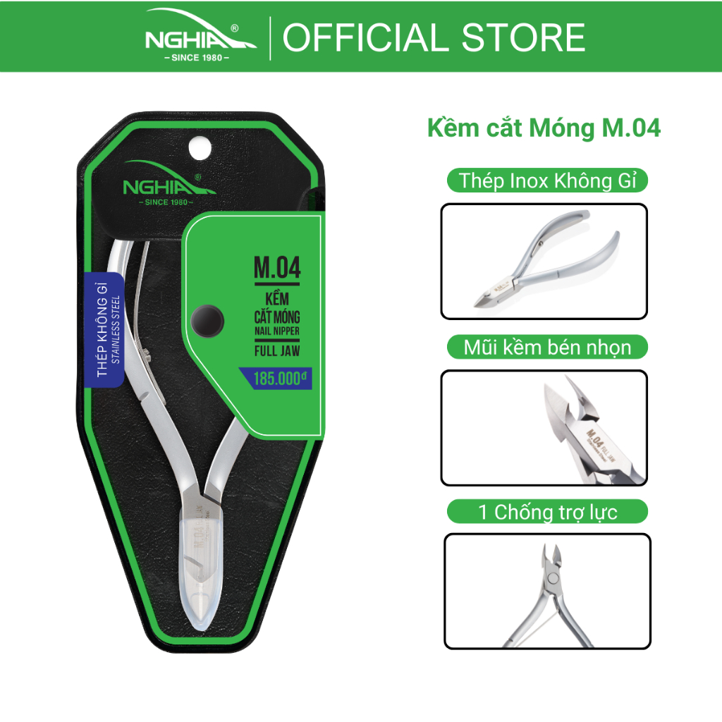 Ảnh Kềm Cắt Móng Thép Không Gỉ Kềm Nghĩa M.04 2