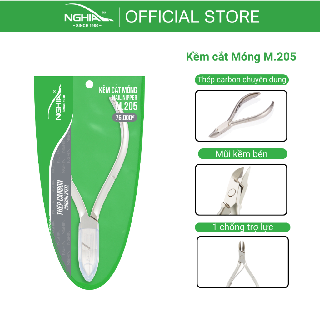 Ảnh Kềm Cắt Móng Thép Chuyên Dụng KỀM NGHĨA M.205 2