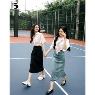 Áo Sơ Mi Kẻ Tay Lỡ Phối Khăn Họa Tiết Thiết Kế Basic Trẻ Trung Năng Động Twentyfive Fashion - 4682M