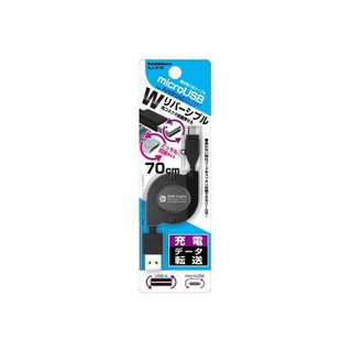 Cáp Cuộn MicroUSB 70cm (Đảo) KASHIMURA AJ-516 Chính Hãng