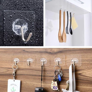 Combo 10 móc Nhựa Dán Tường Đa Năng Chắc Chắn, Móc Dán Tường Treo Đồ Chịu Lực Tốt