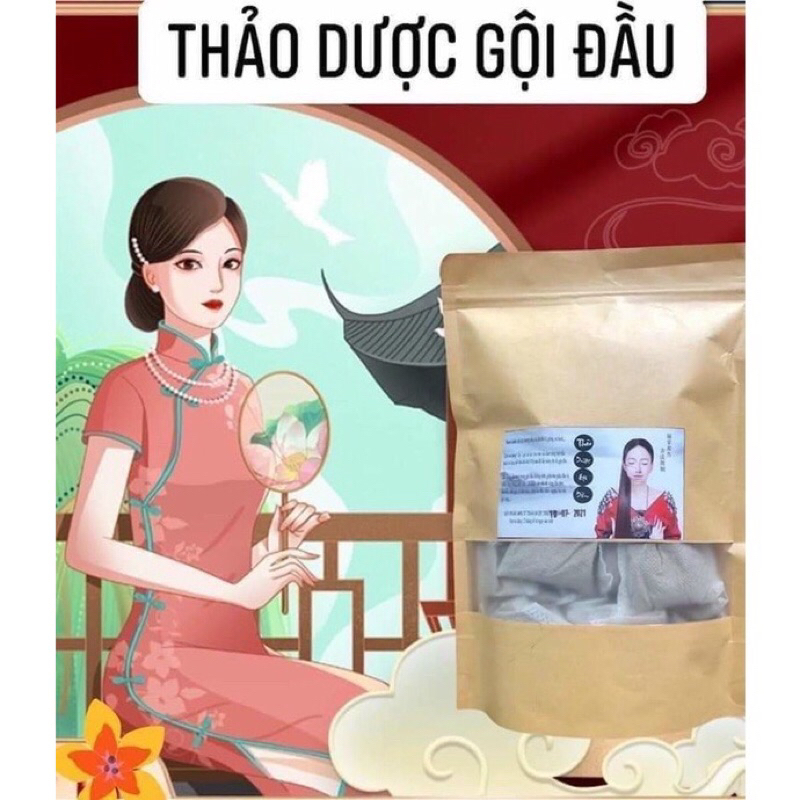 Túi 20 gói Thảo dược gội đầu dưỡng sinh thơm, mềm, mượt