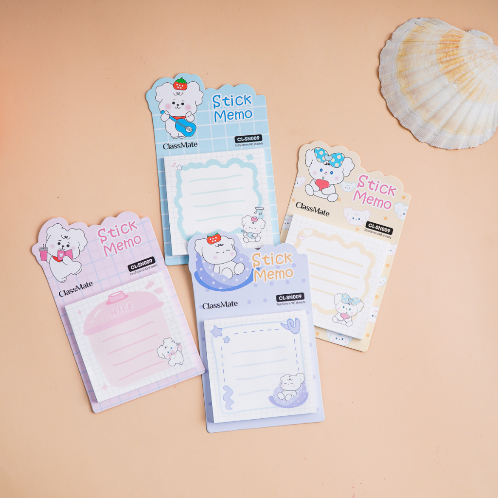 Giấy Note Ghi Chú CLASSMATE Stick Memo Thiết Kế Dễ Thương, Dùng Để Ghi Chú, Trang Trí Sổ Vở Vô Cùng Tiện Lợi CL-SN009
