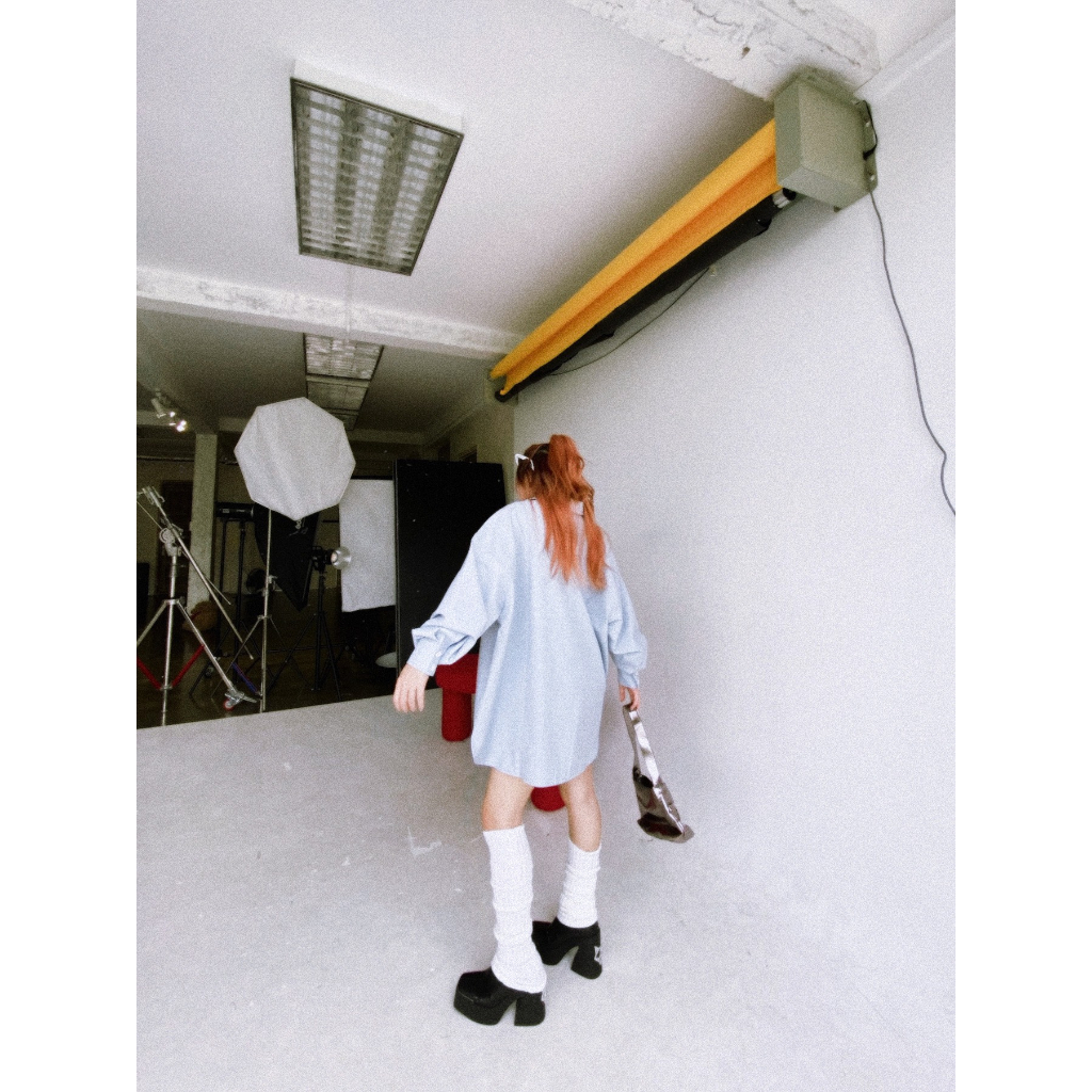 Blue Pastel Shirt - Áo sơ mi oversize màu pastel Remmus dành cho nữ